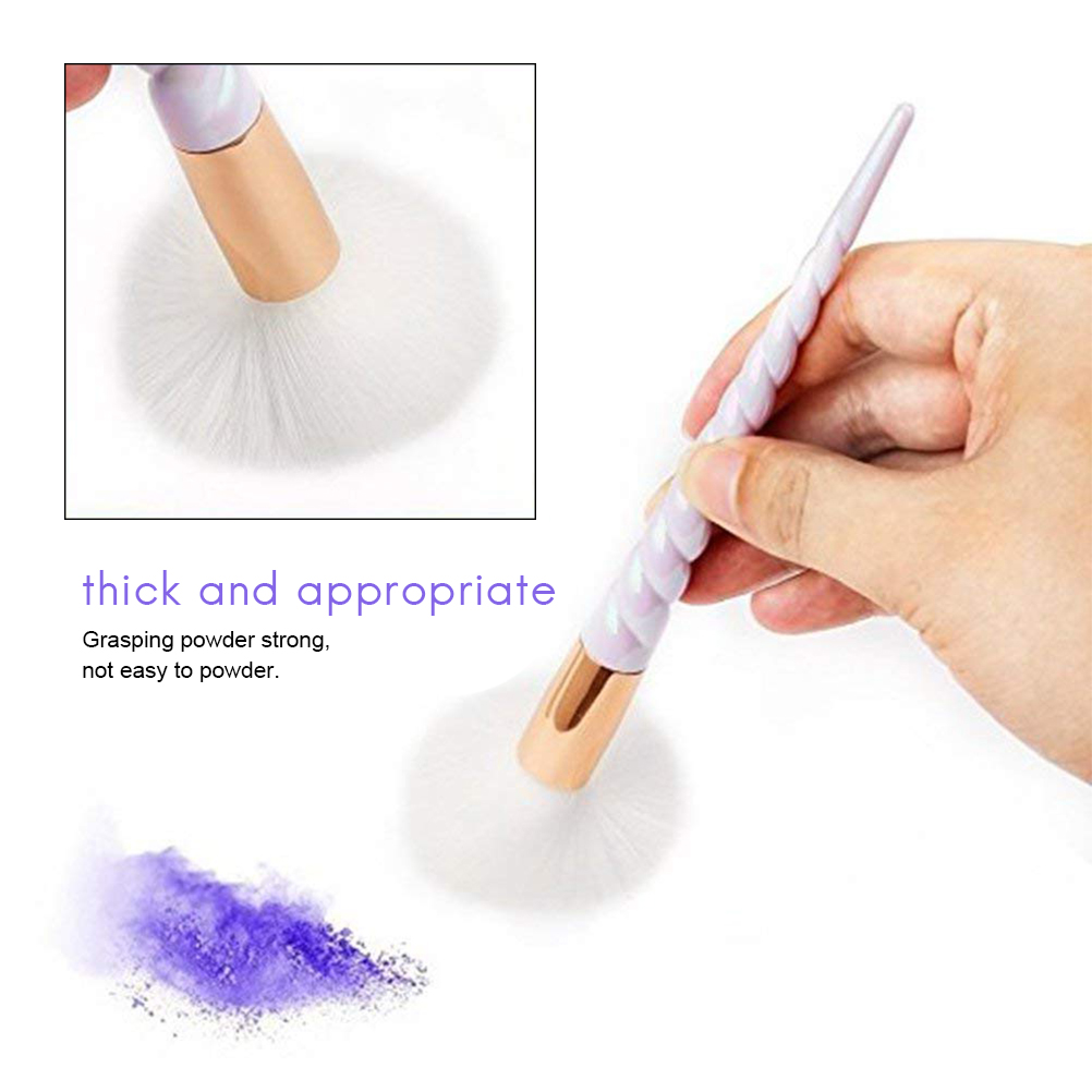 10pcs Unicorn spiral Makeup Brushes Sets Maquiagem Foundation Powder Cosmetic Blush Eyeshadow Women Beauty Make Up Brush Tools