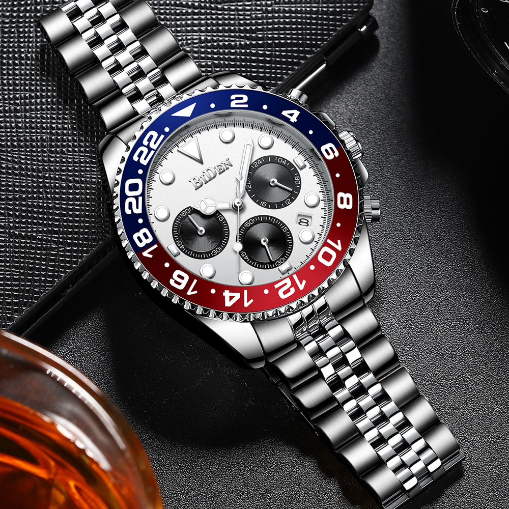 2022 Mens Quartz Watches Waterproof Dive Sports Business AAA Chronograph Watch Top Automatic Date Luxury Brand Trend AAA Clocks