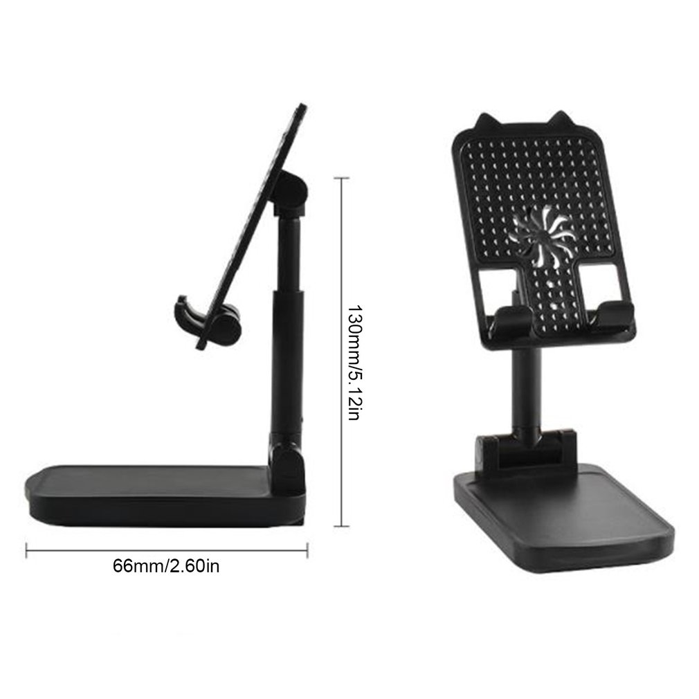 Folding Phone Mount Stand Portable Multipurpose Phone Bracket Adjustable Angle Lazy Desktop Holder Mobile Phone Bracket