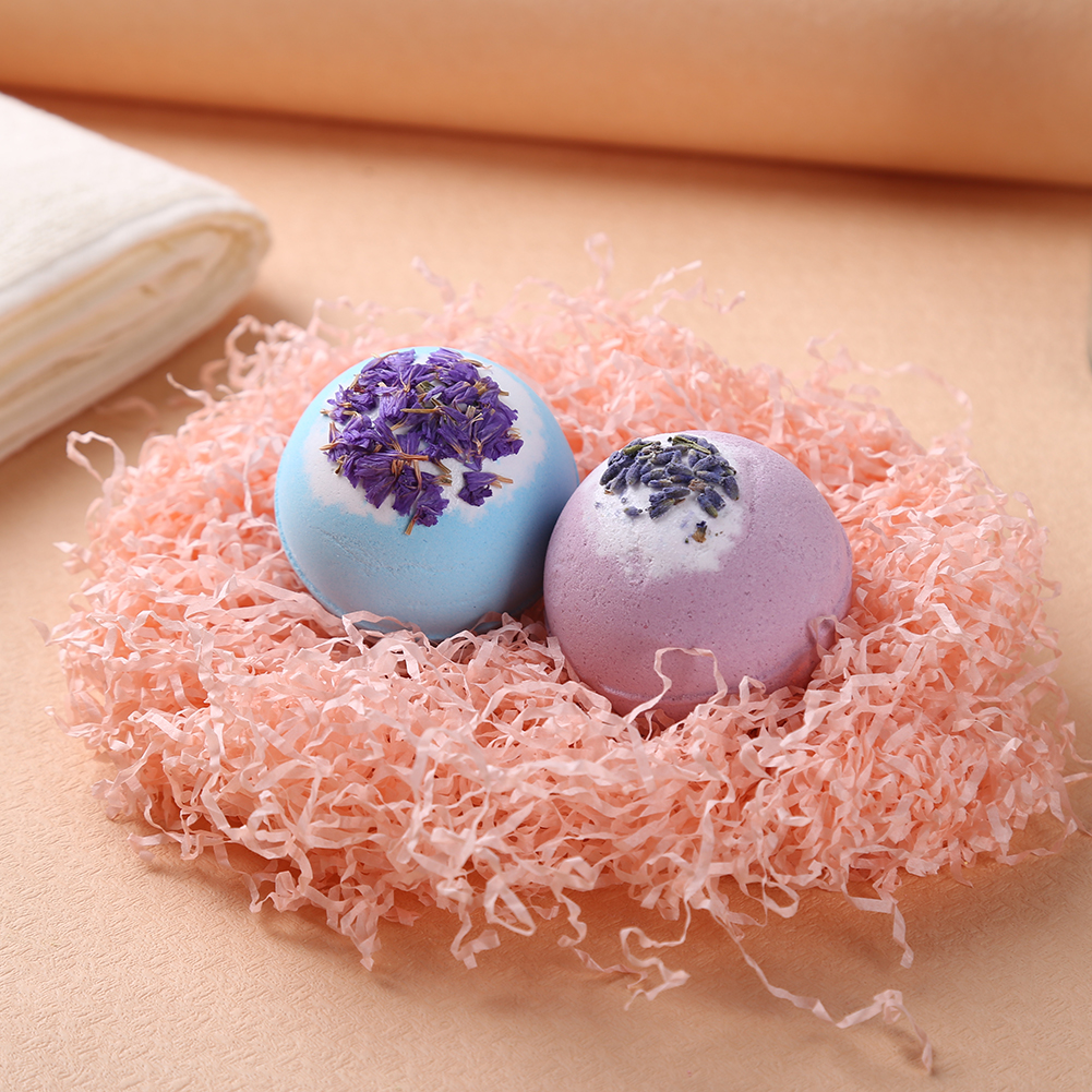 2pcs Rainbow Bubble Ball Bath Salts Bombs Exfoliating Moisturizing Cleaning Bathroom  Products