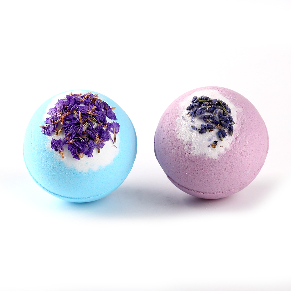 2pcs Rainbow Bubble Ball Bath Salts Bombs Exfoliating Moisturizing Cleaning Bathroom  Products