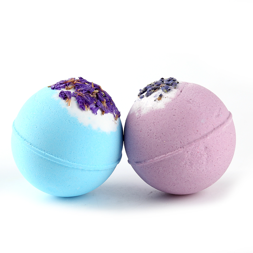 2pcs Rainbow Bubble Ball Bath Salts Bombs Exfoliating Moisturizing Cleaning Bathroom  Products