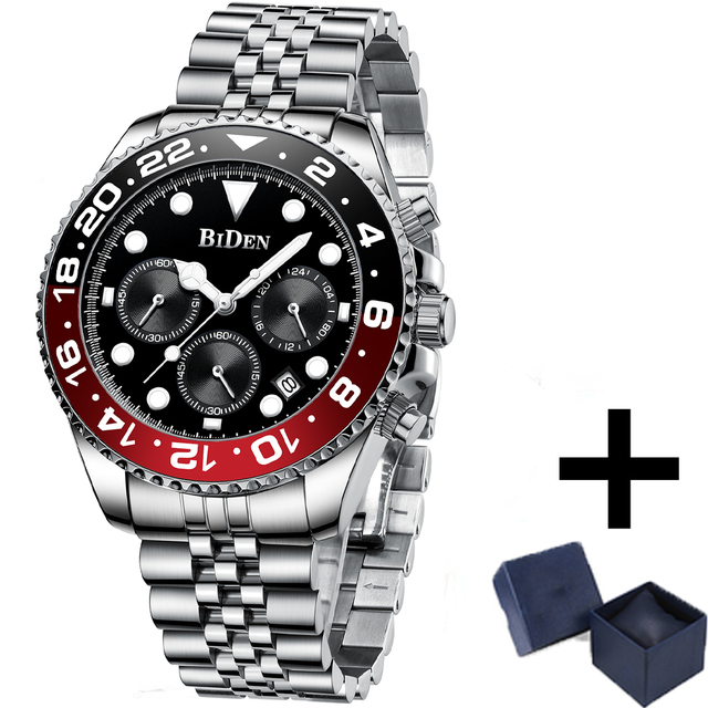 2022 Mens Quartz Watches Waterproof Dive Sports Business AAA Chronograph Watch Top Automatic Date Luxury Brand Trend AAA Clocks