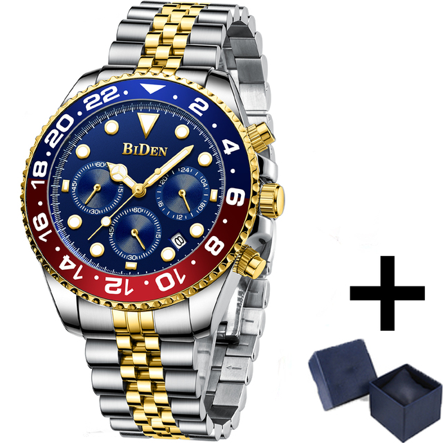 2022 Mens Quartz Watches Waterproof Dive Sports Business AAA Chronograph Watch Top Automatic Date Luxury Brand Trend AAA Clocks
