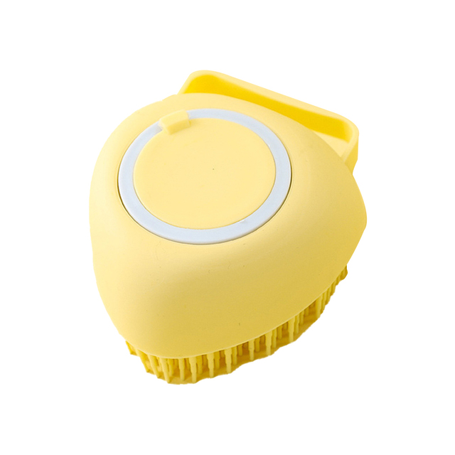 Silicone Dog Bath Massage Gloves Brush Pet Cat Bathroom Cleaning Tool Comb Brush for Dog Can Pour Shampoo Dog Grooming Supplies