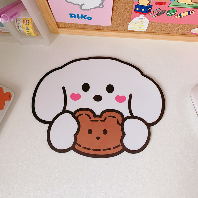 Korean Version Ins Kawaii Cartoon Mouse Pad Small Cute Computer Student Office home decoration