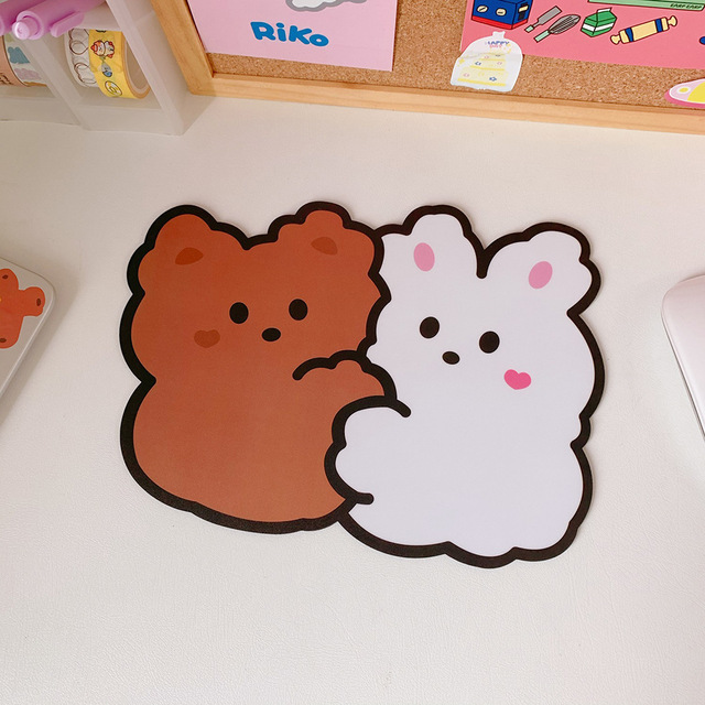 Korean Version Ins Kawaii Cartoon Mouse Pad Small Cute Computer Student Office home decoration