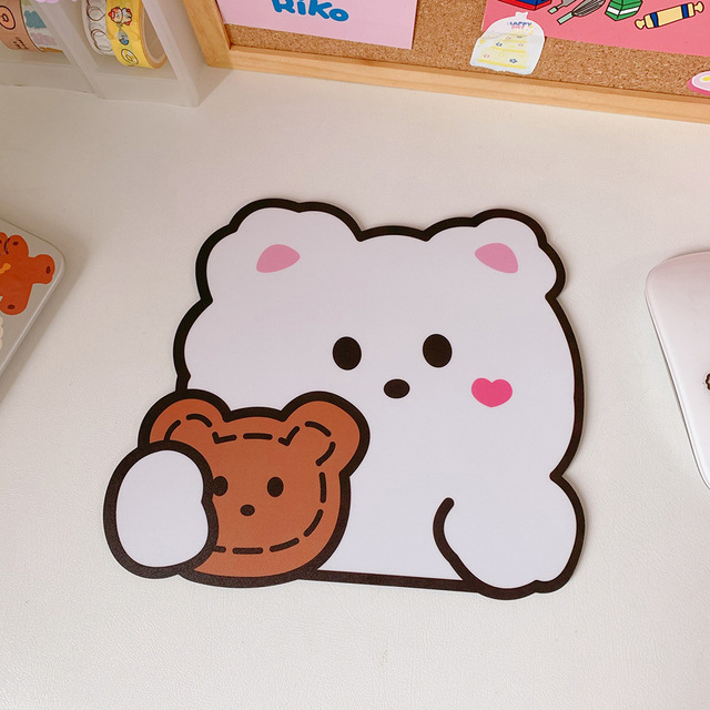 Korean Version Ins Kawaii Cartoon Mouse Pad Small Cute Computer Student Office home decoration