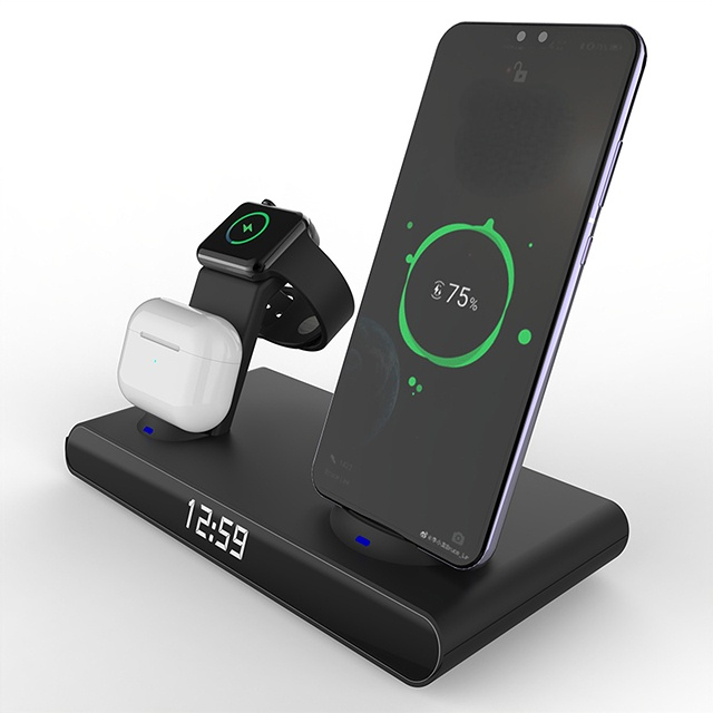 6 in 1 30W Wireless Charger for iPhone 13 12 Pro Max X Samsung Fast Chargers for Apple Watch 6 SE Airpods Pro 2 3 Charger Holder