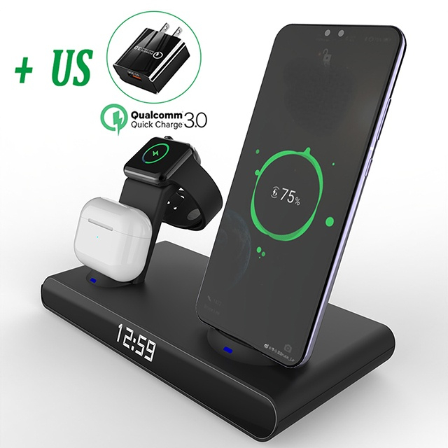 6 in 1 30W Wireless Charger for iPhone 13 12 Pro Max X Samsung Fast Chargers for Apple Watch 6 SE Airpods Pro 2 3 Charger Holder