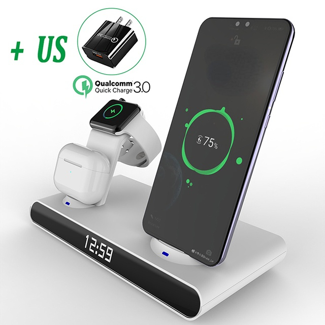 6 in 1 30W Wireless Charger for iPhone 13 12 Pro Max X Samsung Fast Chargers for Apple Watch 6 SE Airpods Pro 2 3 Charger Holder