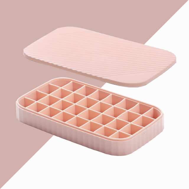 Silicone Ice Cube Maker Molds DIY Creative Ice Cube Tray Square Ice Maker with Lids for Kitchen Gadgets and Accessories Bar Tool