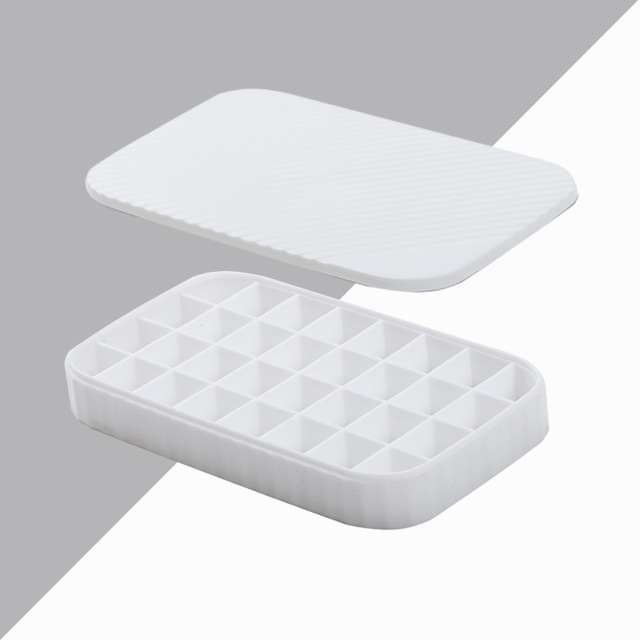 Silicone Ice Cube Maker Molds DIY Creative Ice Cube Tray Square Ice Maker with Lids for Kitchen Gadgets and Accessories Bar Tool