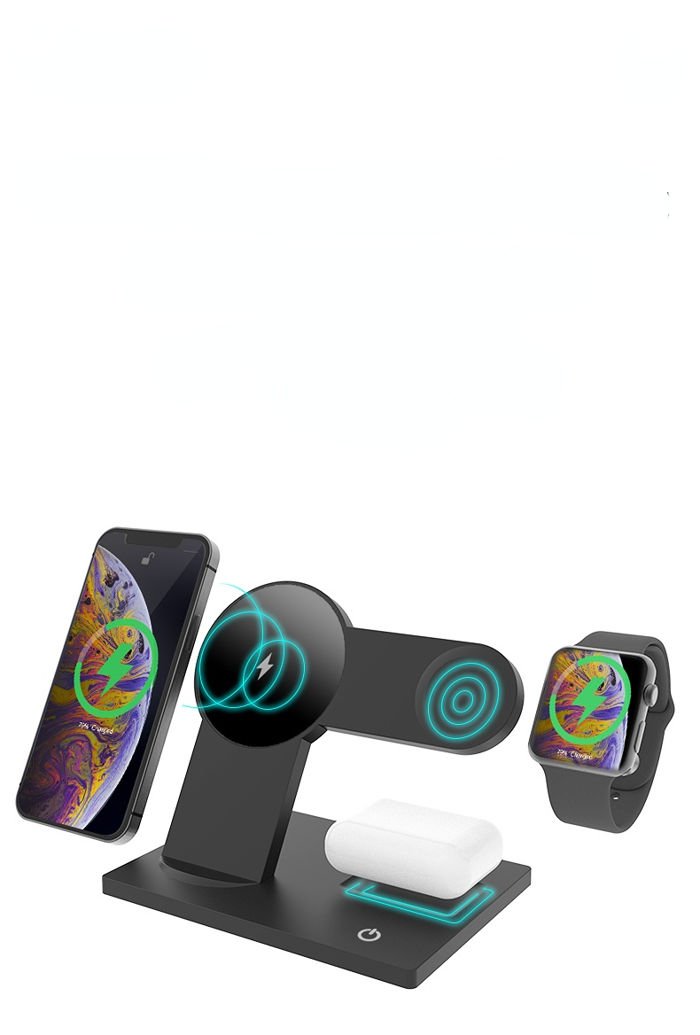 30W 3 in 1 Wireless Charger for iPhone iWatch AirPods Qi Fast Charging Dock Station Magnetic Wireless Chargers Stand for Samsung