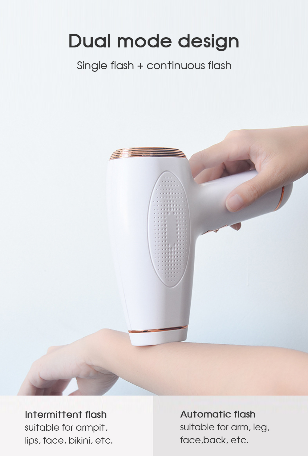 Professional LPL Laser Epilator Painless Face Body LED Home Use Devices Depilador