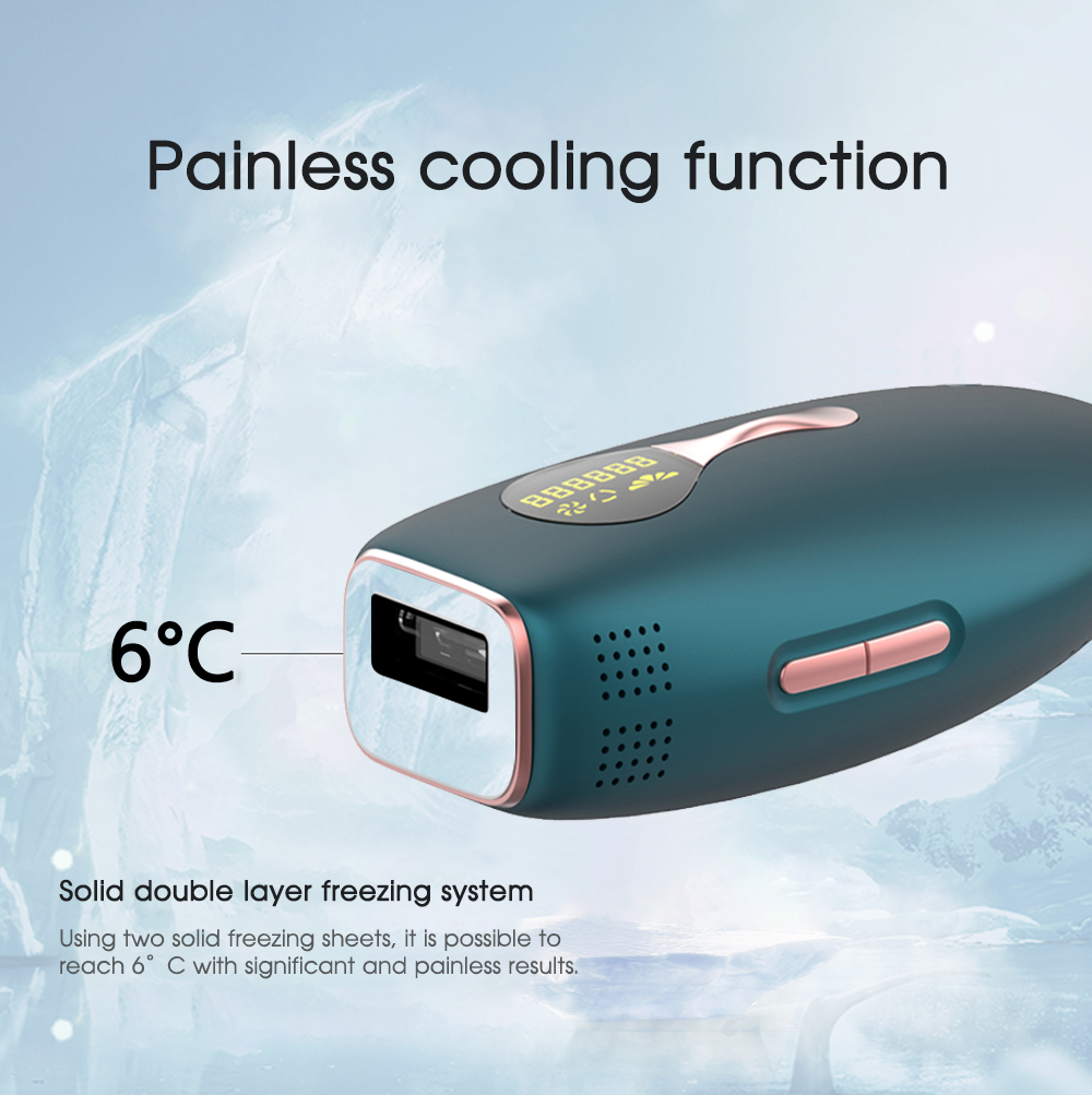 LCD Freezing Point Permanent 5-Level Home Portable Professional Laser Hair Remover