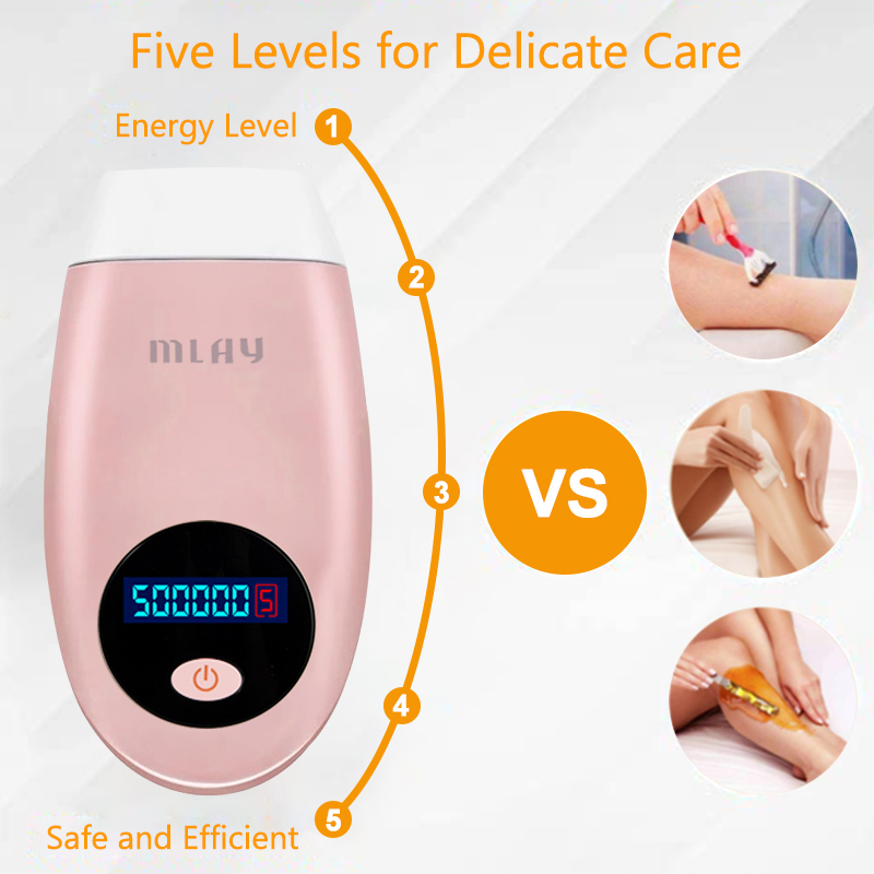 IPL Hair Removal Laser Epilator 500000 Flashes Permanent Bikini Face Body Hair Remover