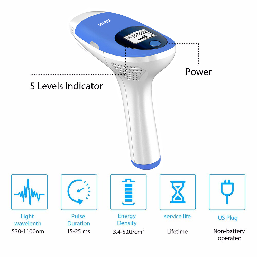 depilator a Laser Laser Hair Removal Machine IPL Laser Hair Removal 500000 Flashes