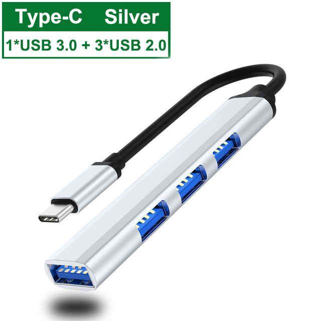 Type C USB C HUB 3.0 3.1 4 Docking Stations Port Multi Splitter Adapter OTG For Lenovo HUAWEI Xiaomi Macbook Pro 15 Air Pro Accessories USB Hub