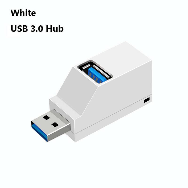 Mini 3 Ports Docking Station USB 3.0 Splitter Hub High Speed Data Transfer Splitter Box Adapter For PC Laptop