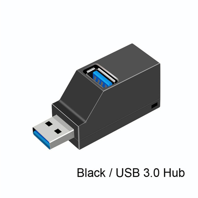 Mini 3 Ports Docking Station USB 3.0 Splitter Hub High Speed Data Transfer Splitter Box Adapter For PC Laptop