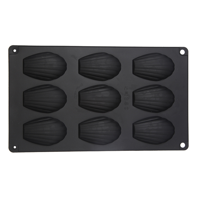 9 Even Madeleine Silicone Shell Cake Mold Baking Pan Mould Cookies Biscuit Chocolate Bakeware Tools Kitchen Accessories Dessert
