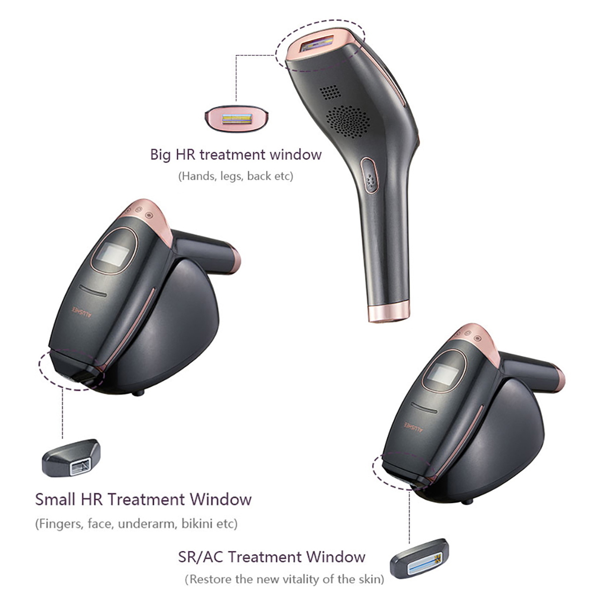 Unlimited Flash Laser Epilator Upgraded IPL Permanent Hair Removal for Women Men