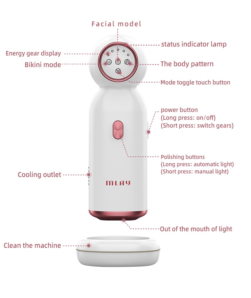 Laser Hair Removal IPL Hair Removal ICE Cold Epilator Malay Depilator Body Depilador