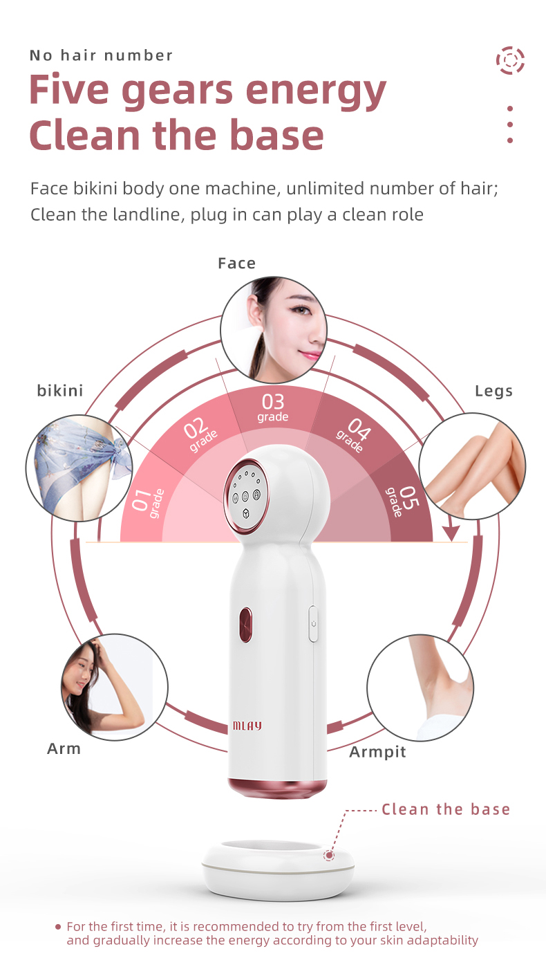 Laser Hair Removal IPL Hair Removal ICE Cold Epilator Malay Depilator Body Depilador