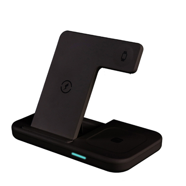 30W Wireless Charger Stand For iPhone 13 Samsung Xiaomi 3 in 1 Qi Fast Charge Dock Station Pad for Airpods Apple Watch Foldable