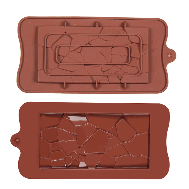 Silicone Chocolate Mold Fragment Shape Baking Tools Non-Stick Silicone Cake Mould Jelly Candy 3D DIY Molds Kitchen Accessories