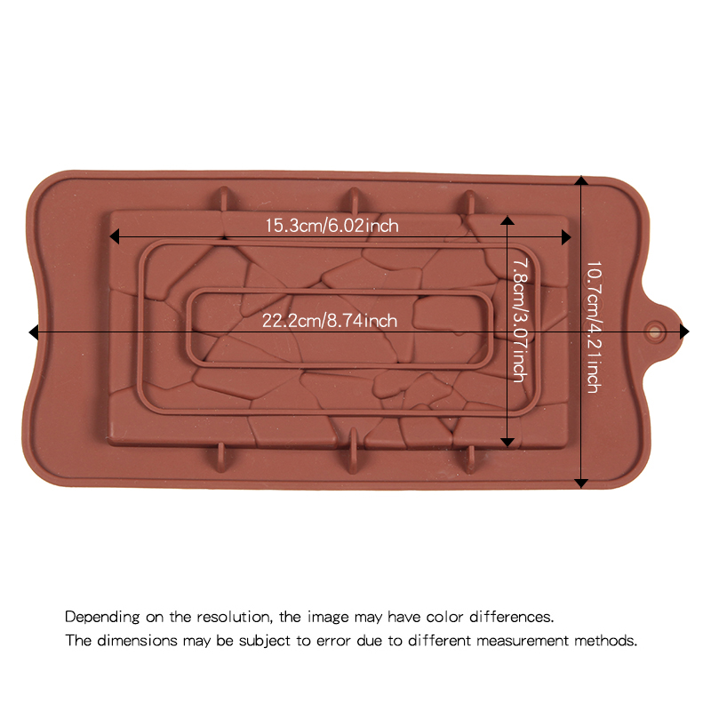 Silicone Chocolate Mold Fragment Shape Baking Tools Non-Stick Silicone Cake Mould Jelly Candy 3D DIY Molds Kitchen Accessories