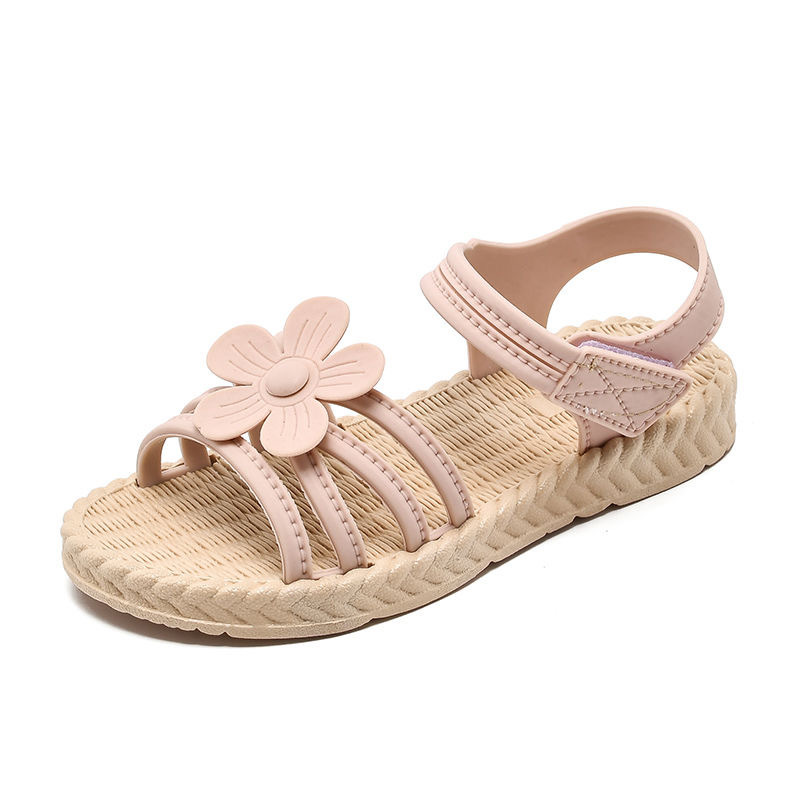 Summer Kids Shoes Fashion Sweet Princess Children Sandals for Girls Toddler Baby Soft Breathable Hoolow Out Flower Shoes