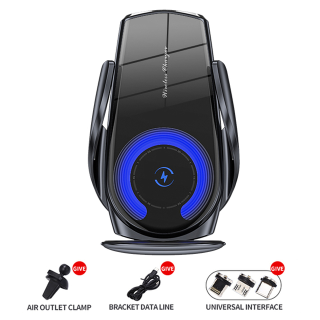 30W Car Wireless Charger Magnetic Automatic Car Mount Phone Holder For iPhone Samsung Xiaomi Infrared Induction QI Fast Charging