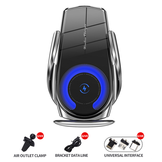 30W Car Wireless Charger Magnetic Automatic Car Mount Phone Holder For iPhone Samsung Xiaomi Infrared Induction QI Fast Charging