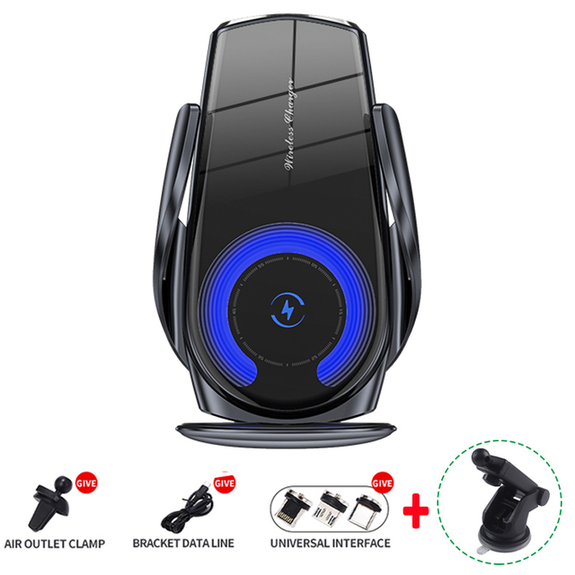 30W Car Wireless Charger Magnetic Automatic Car Mount Phone Holder For iPhone Samsung Xiaomi Infrared Induction QI Fast Charging