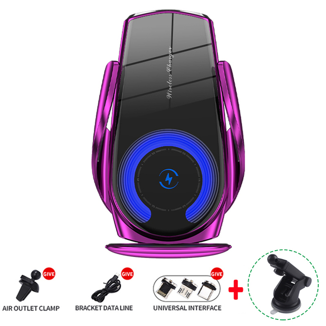 30W Car Wireless Charger Magnetic Automatic Car Mount Phone Holder For iPhone Samsung Xiaomi Infrared Induction QI Fast Charging