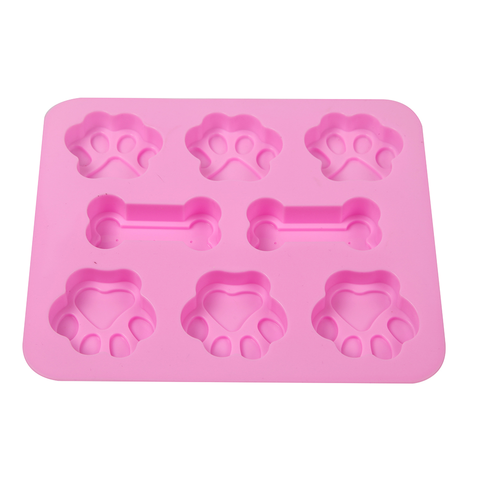 Silicone Mold Cat Paw Dog Footprint Feet Cake Chocolate Fondant Mould Ice Cream Cake Decoration Moulds DIY Kitchen Baking Tools