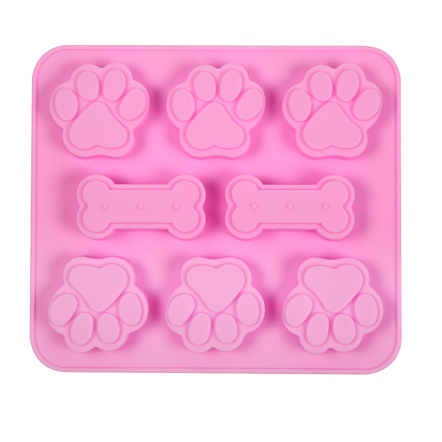 Silicone Mold Cat Paw Dog Footprint Feet Cake Chocolate Fondant Mould Ice Cream Cake Decoration Moulds DIY Kitchen Baking Tools