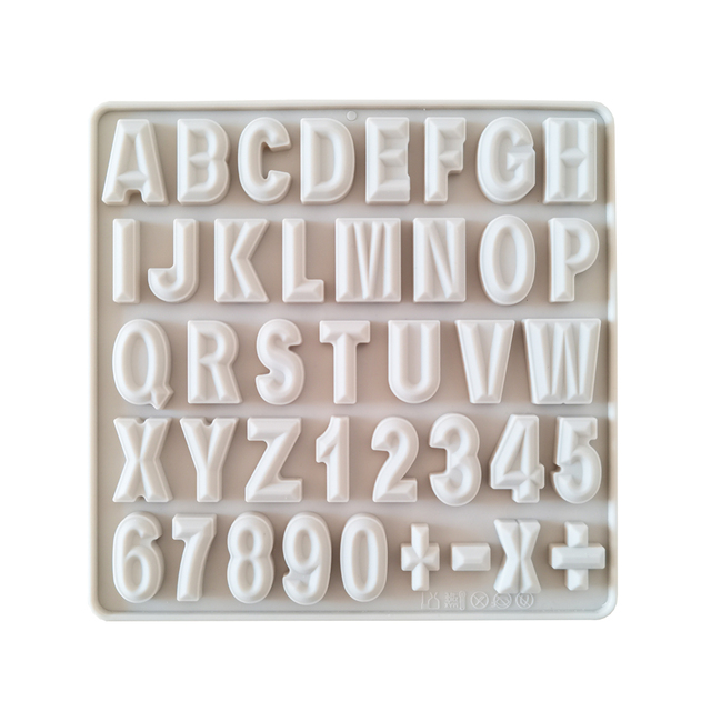 New Silicone Chocolate Mold Letter Baking Tools Non-Stick Silicone Cake Mould Jelly Candy 3D DIY Molds Kitchen Accessories