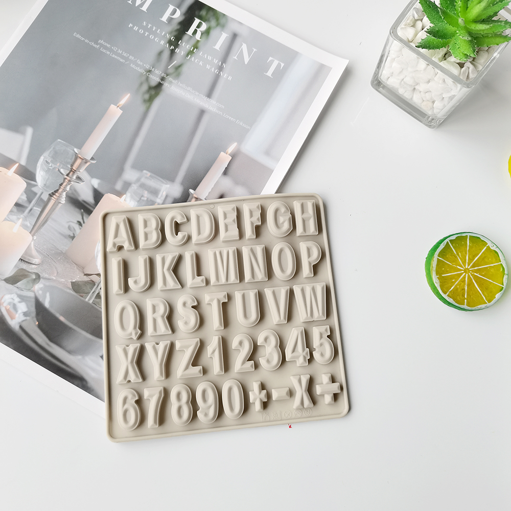 New Silicone Chocolate Mold Letter Baking Tools Non-Stick Silicone Cake Mould Jelly Candy 3D DIY Molds Kitchen Accessories