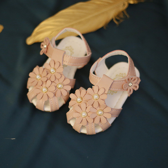 Flower Girls Sandals Baby Kids Princess Beach Shoes Children's Sandals For Girl Toddler Summer Shoes sandalia infantil