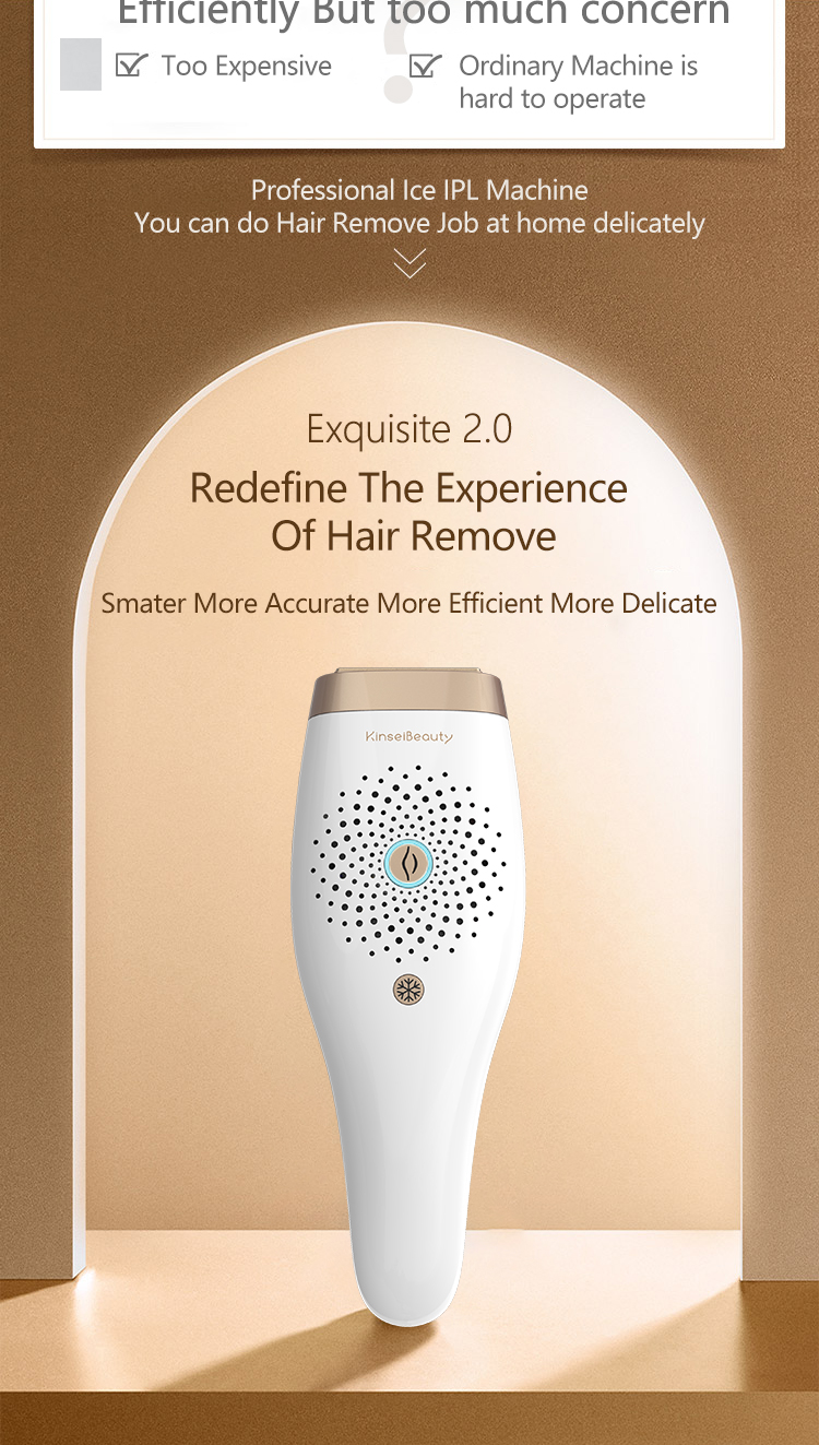Permanent Ice Laser Hair Remove Machine Painless IPL 500000 Flash Epilator for Women