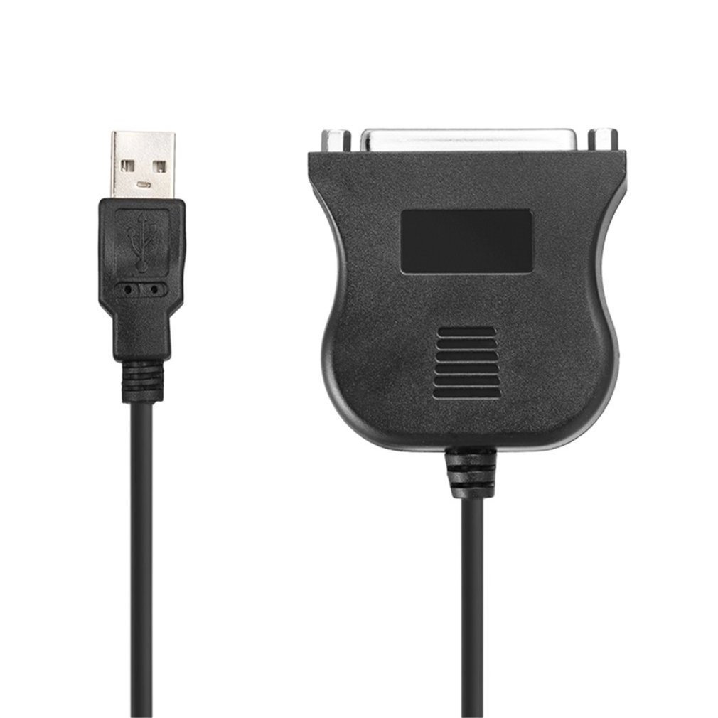 Wholesale New USB 2.0 To 25 Pin DB25 Parallel Port Cable IEEE 1284 1Mbps 25pin Parallel Printer adapter Cord