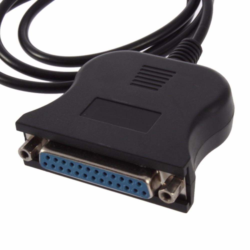 Wholesale New USB 2.0 To 25 Pin DB25 Parallel Port Cable IEEE 1284 1Mbps 25pin Parallel Printer adapter Cord