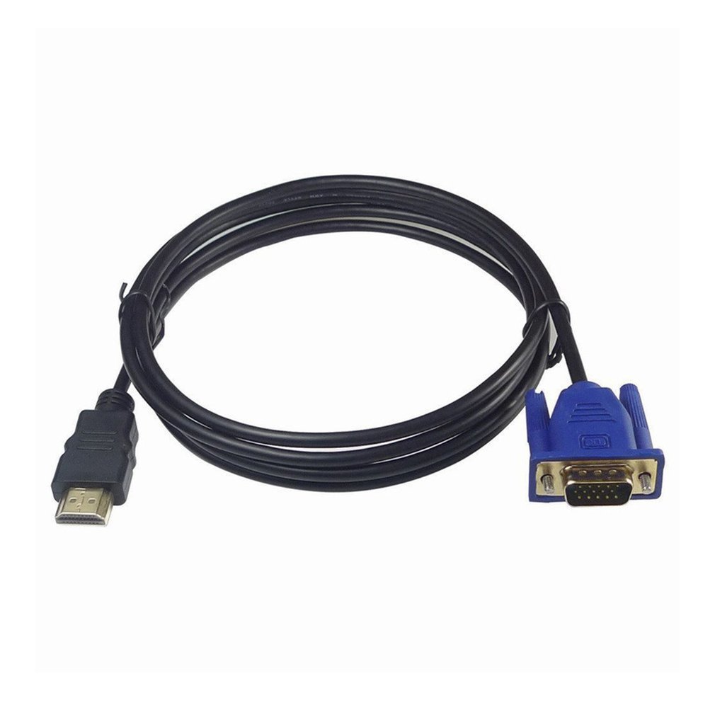 1/1.8/3 HDMI-compatible Cable HDMI-Compatible To VGA HD With Audio Adapter Cable HDMI-compatible TO VGA Cable Dropshipping