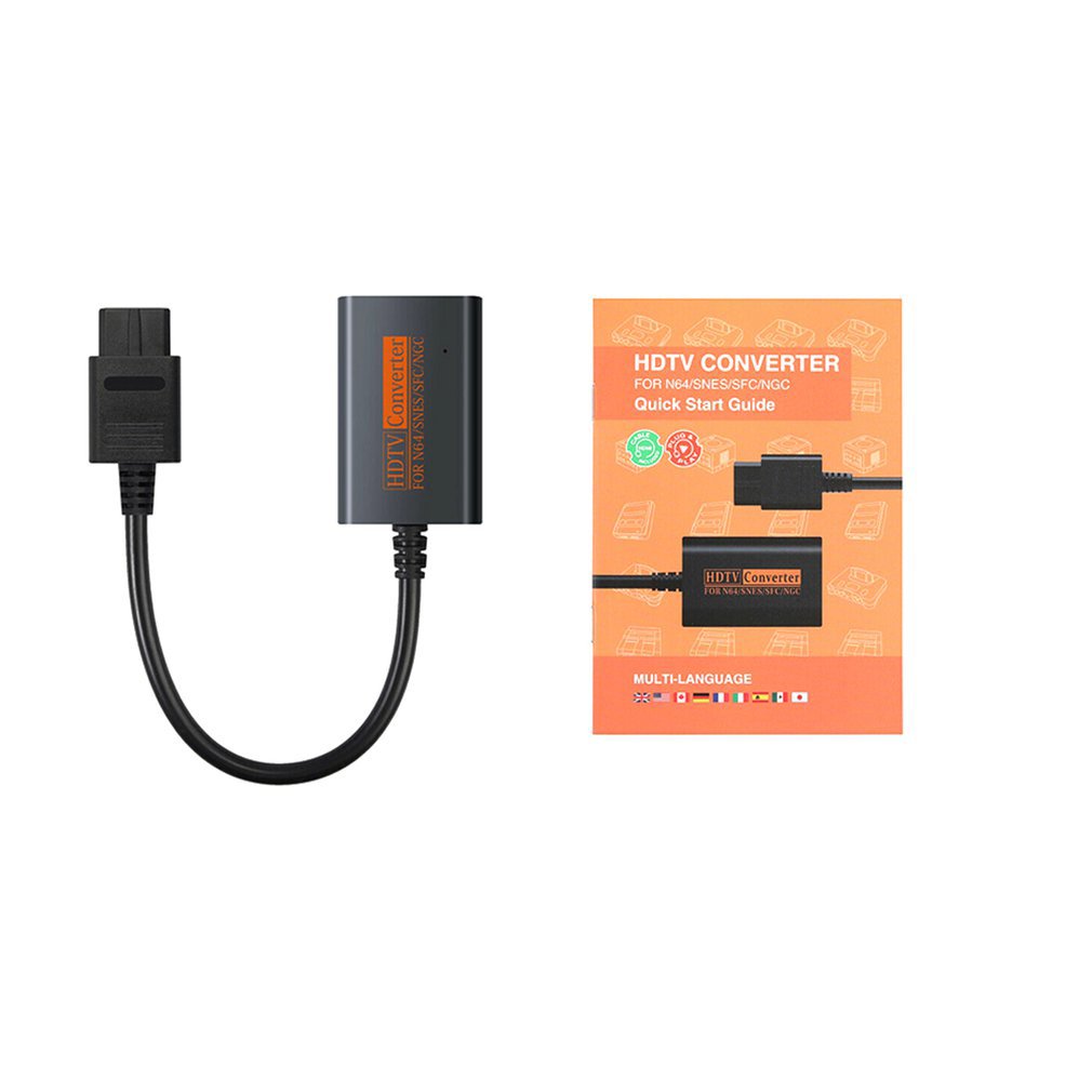 for Nintendo 64 Super Famicom SFC Super NES SNES GameCube to HDMI-compatible AV Adapter 720P HD Audio Video Cable Converter for HDTV