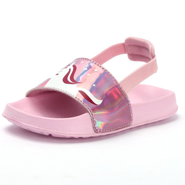 Kids Sandals for Boys Girls Beach Summer Open Toe Baby Slides Children Lightweight Water Shoes Toddler Sandals