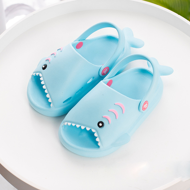 Baby Children Croc Shoes Summer Clogs Cool Shark Beach Sandals Kids Garden Boys Girls Soft Indoor Outdoor Toddler Slippers