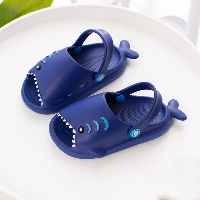 Baby Children Croc Shoes Summer Clogs Cool Shark Beach Sandals Kids Garden Boys Girls Soft Indoor Outdoor Toddler Slippers